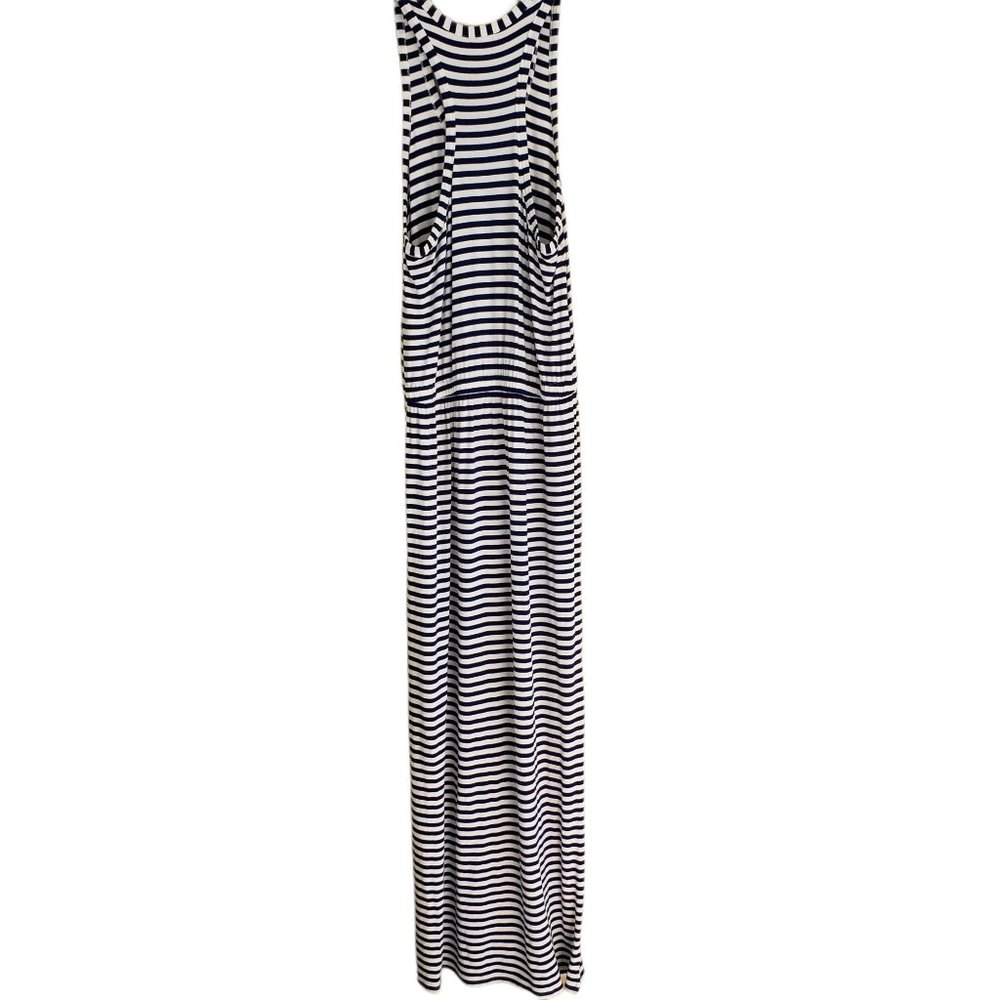 J. Crew Striped Print Sleeveless Maxi Tank Dress - Picture 4 of 11
